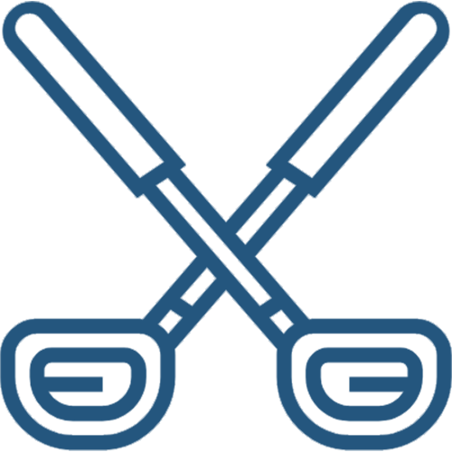 Golf clubs icon