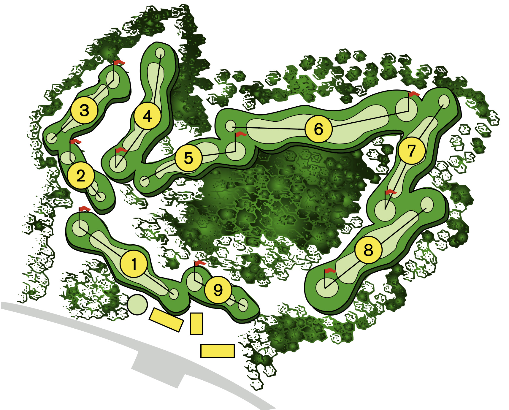 Willsboro Golf Course Map